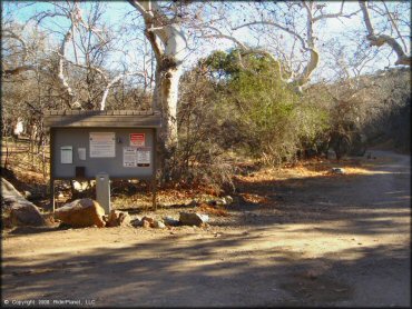 RV Trailer Staging Area and Camping at Mt. Lemmon Control Road Trail