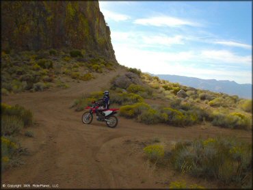 Honda CRF Motorcycle at Fort Sage OHV Area Trail