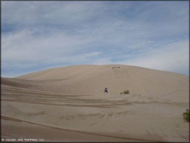 OHV jumping at Amargosa Dunes Dune Area