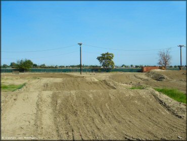 Terrain example at Hanford Fairgrounds Track