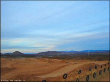 A trail at Nomads MX Track OHV Area