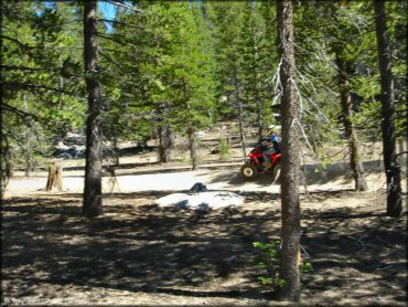 Woman on a Honda ATV at South Camp Peak Loop Trail