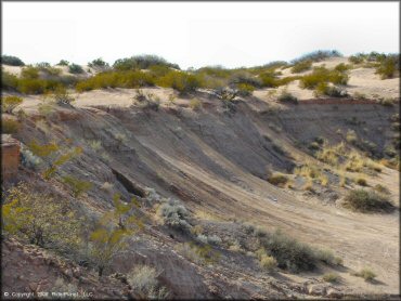 Example of terrain at Hot Well Dunes OHV Area