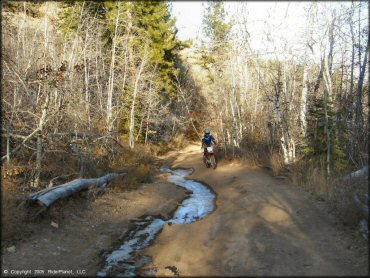 Honda CRF Motorcycle at Hunter Lake Trail