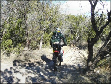 Honda CRF Off-Road Bike at Redington Pass Trail