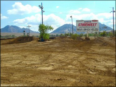 RV Trailer Staging Area and Camping at State Fair MX Track