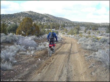 Honda CRF Motorcycle at Old Sheep Ranch Trail