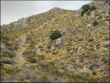 Example of terrain at Prison Hill Recreation Area Trail