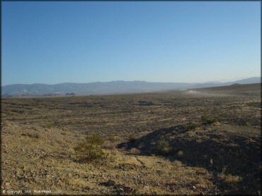 Photo of barren desert at Johnson Valley.