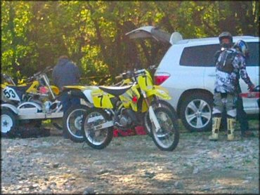 RV Trailer Staging Area and Camping at Cambridge OHV Park Trail