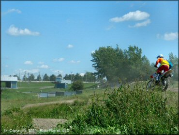 Honda CRF Dirtbike at Frozen Ocean Motorsports Complex Track