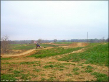 OHV catching some air at Dirty Turtle Offroad Park OHV Area