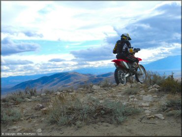 Honda CRF Motorcycle at Prison Hill Recreation Area Trail