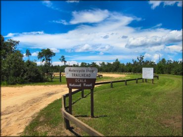 Forest Service trailhead and regultions signage.