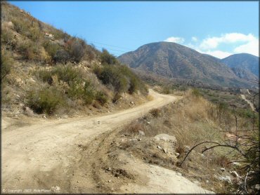 A close up photo of the OHV trail.