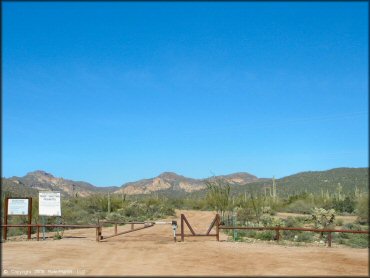 RV Trailer Staging Area and Camping at Bulldog Canyon OHV Area Trail