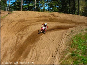 Honda CRF Motorbike at The Wick 338 Track