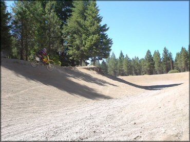 OHV crossing some water at Prospect OHV Trail System