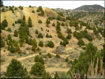 Scenic view of Sevenmile Canyon Trail
