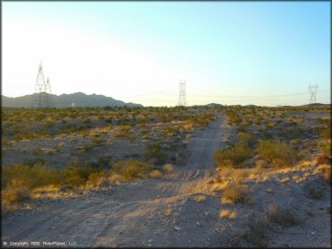 A trail at Boulder Hills OHV Area