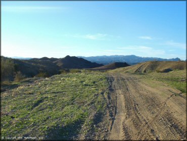 Example of terrain at Shea Pit and Osborne Wash Area Trail