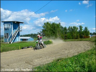 Kawasaki KX Dirt Bike at Frozen Ocean Motorsports Complex Track