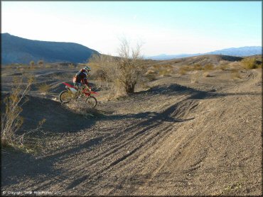 Honda CRF Motorcycle at Shea Pit and Osborne Wash Area Trail