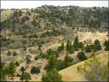 Scenic view of Sevenmile Canyon Trail