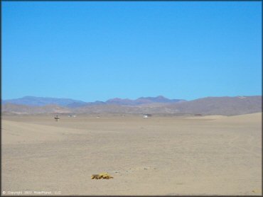 RV Trailer Staging Area and Camping at Dumont Dunes OHV Area