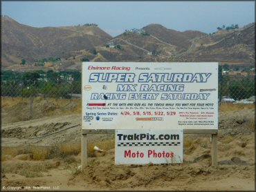 RV Trailer Staging Area and Camping at Lake Elsinore Motocross Park Track