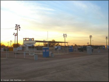 RV Trailer Staging Area and Camping at Speedworld Motocross Park Track