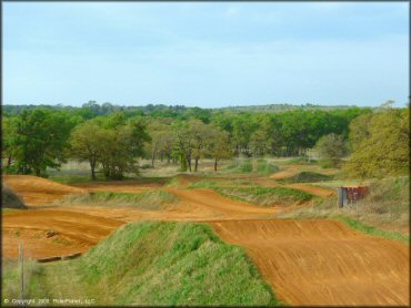 Example of terrain at CrossCreek Cycle Park OHV Area