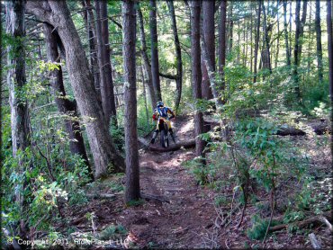 Honda CRF Motorcycle at Hodges Village Dam Trail