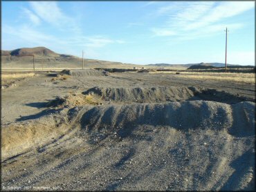 A trail at Lovelock MX OHV Area