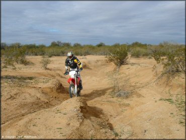 Honda CRF Motorcycle at Pinal Airpark Trail