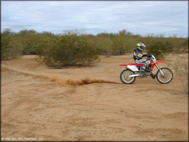 Honda CRF Dirt Bike at Pinal Airpark Trail
