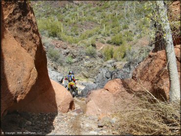 Honda CRF Motorbike at Black Hills Box Canyon Trail