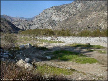A trail at San Gabriel Canyon OHV Area