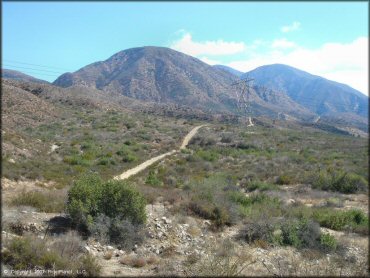 A scenic portion of the ATV trail heading into the San Bernardino National Forest.