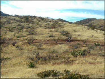 Woman on a Honda CRF Dirt Bike at Santa Rita OHV Routes Trail