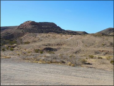 A trail at Robledo Mountains OHV Trail System