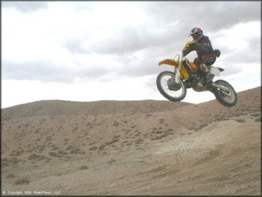 OHV catching some air at Peavine Canyon Trail