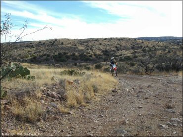 Honda CRF Motorcycle at Santa Rita OHV Routes Trail