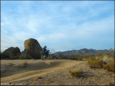 Kawasaki KX Dirtbike at Desert Vista OHV Area Trail
