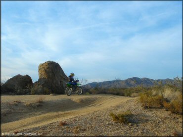 Kawasaki KX Dirt Bike at Desert Vista OHV Area Trail