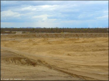 A trail at Adelanto Motorplex Track