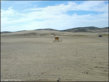 RV Trailer Staging Area and Camping at Winnemucca Sand Dunes OHV Area