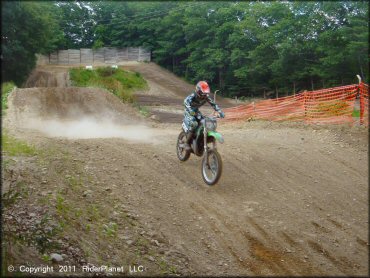 Kawasaki KX Motorbike at Central Cycle Club Inc Track