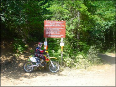 Amenities example at Upper Nestucca Motorcycle Trail System