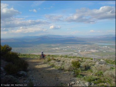 Honda CRF Motorbike at Bull Ranch Creek Trail